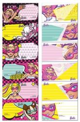 Starpak Szuperhős Barbie 6 db-os füzetcímke (337469) (5902012742310)