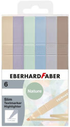 Eberhard Faber Textmarker slim patrat Eberhard Faber EF551505, nuante naturale, 6 buc (EF551505)