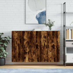 vidaXL 2 db füstös tölgy színű faliszekrény 69, 5 x 34 x 90 cm (VD3195640)