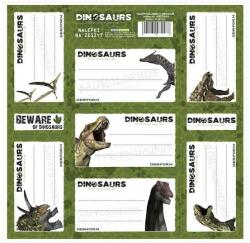 DERFORM Dinoszauruszok 7 db-os füzetcímke (NNZDN) (5901130049011)