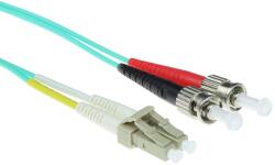 ACT 244657 LSZH Multimode 50/125 OM3 fiber cable duplex with LC and ST connectors 5m Blue, Hálózati kábelek (RL7605)