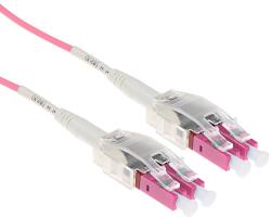 ACT 244135 Multimode 50/125 OM4 Polarity Twist fiber cable with LC connectors 15m Pink, Hálózati kábelek