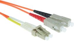 ACT 244157 LSZH Multimode 50/125 OM2 fiber cable duplex with LC and SC connectors 20m Orange, Hálózati kábelek (RL8520)