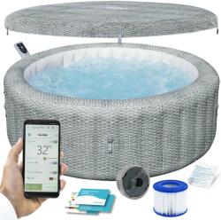 Bestway Lay-z bali szürke 6 személyes felfújható spa bestway 6001n (6001N)