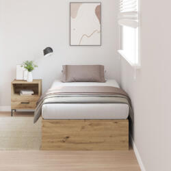 vidaXL Tároló ágykeret Artizán tölgy 75x190 cm (VD3335420)