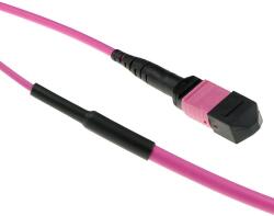 ACT 244748 Multimode 50/125 OM4(OM3) polarity A fiber trunk cable with MTP/MPO female connectors 25m Pink, Hálózati kábelek (DC5000)