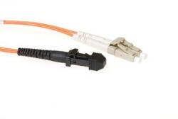 ACT 243449 LSZH Multimode 62.5/125 OM1 fiber cable duplex with MTRJ and LC connectors 1m Orange, Hálózati kábelek