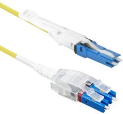 ACT 250353 Singlemode 9/125 OS2 Polarity Twist uniboot duplex fiber patch cable with CS - LC connectors 5m Yellow, Hálózati kábelek