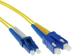 ACT 244916 LSZH Singlemode 9/125 OS2 fiber cable duplex with LC and SC connectors 7m Yellow, Hálózati kábelek (RL8907)