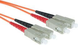 ACT 244557 LSZH Multimode 50/125 OM2 fiber cable duplex with SC connectors 3m Orange, Hálózati kábelek