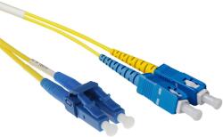 ACT 243962 LSZH Singlemode 9/125 OS2 short boot fiber cable duplex with LC and SC connectors 10m Yellow, Hálózati kábelek (RL1810)