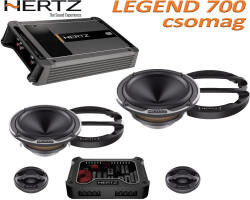 Hertz Legend 700 csomag ML Power 4, 4/3/2 csatornás erősítő + Mille Legend MLK 700.3 hangszórókészlet (hml700cs)