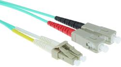 ACT 275989 LSZH Multimode 50/125 OM3 fiber cable duplex with LC and SC connectors 17m Blue, Hálózati kábelek