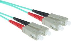 ACT 243927 LSZH Multimode 50/125 OM3 fiber cable duplex with SC connectors 10m Blue, Hálózati kábelek (RL3610)