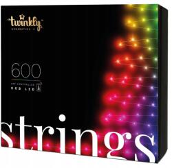 Twinkly Intelligens Led zsinórok Twinkly 600 Rgb, 48m, Fekete 16M+ színek (TWS600STP-BEU)