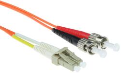 ACT 244177 LSZH Multimode 62.5/125 OM1 fiber cable duplex with LC and ST connectors 20m Orange, Hálózati kábelek