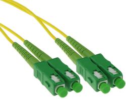 ACT 243465 LSZH Singlemode 9/125 OS2 fiber patch cable duplex with SC/APC connectors 1m Yellow, Hálózati kábelek (RL1601)