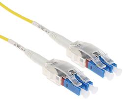 ACT 243811 Singlemode 9/125 OS2 Polarity Twist fiber cable with LC connectors 1m Yellow, Hálózati kábelek