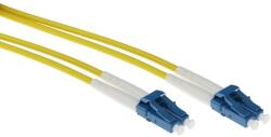 ACT 244045 Singlemode 9/125 OS2 duplex armored fiber cable with LC connectors 10m Yellow, Hálózati kábelek