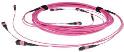 ACT 244138 Multimode 50/125 OM4(OM3) polarity B fiber trunk cable with 2 MTP/MPO female connectors each side 15m Pink, Hálózati kábelek (DC5254)