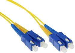 ACT 243461 LSZH Singlemode 9/125 OS2 fiber cable duplex with SC connectors 1m Yellow, Hálózati kábelek