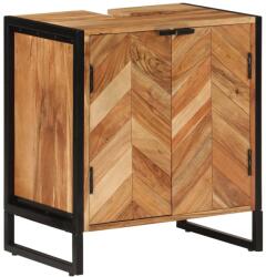 vidaXL tömör akácfa fürdőszobaszekrény 55 x 35 x 60 cm (372747)