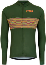 Keada Sports Női hosszúujjú kerékpáros mez - Onwards One L sárga|zöld