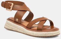 Pepe Jeans bőr szandál KATE NATURE barna, női, platformos, PLS90692 - barna Női 37