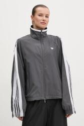adidas Originals rövid kabát WOVEN TT ZIP női, szürke, átmeneti, oversize, JY8879 - szürke M