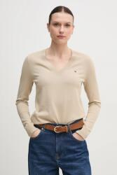 Tommy Hilfiger pulóver könnyű, női, WW0WW40098 - bézs S