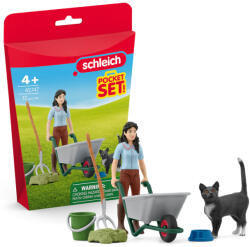 Schleich Schleich: Set de paie cu pisică (42747) (SLH42747) Figurina