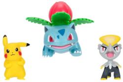 Pokémon 3 db-os figura csomag - Pikachu, Jangmo-o, Ivysaur