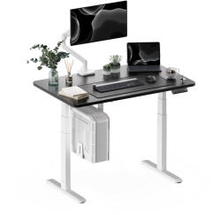 StableDesk Birou reglabil electric StableDesk Plus 2 (Model 2025), 2 motoare, Ridica 100 kg, Controler cu Butoane, Aplicatie Smart pentru Telefon, Ergonomic, 3 F (SD-113-AL-R-NE-120x75)