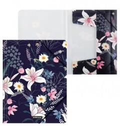 ErichKrause Diamond Original műanyag gumis mappa / irattartó A4 - Lily virágos (FR-49296)