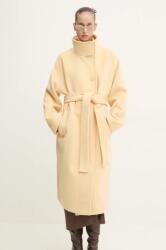 Stine Goya gyapjúkabát sárga, átmeneti, oversize, C002-2268 - sárga L