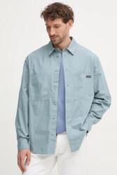 Calvin Klein pamut ing férfi, galléros, relaxed, J30J326721 - kék M