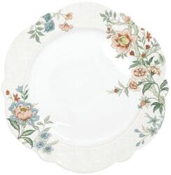 Easy Life Zen Garden White porcelán lapostányér - 26 cm (VR-1050ZENW)