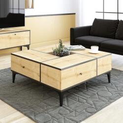 Emerald Masuta de cafea Shelfa, Stejar, 105x42x105 cm (393MRD1253) Masa de cafea