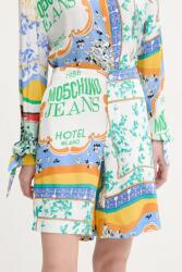 Moschino Jeans rövidnadrág női, fehér, mintás, magas derekú, 0342 3735 - fehér 36