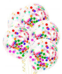 Flippy Set 10 Baloane din Latex, Flippy, Model Party Confetti, 30 cm, Multicolore, 2.8 g (teo-130799)