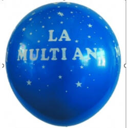 Flippy Set 10 Baloane din Latex, Flippy, Model Party, Print Aniversare La Multi Ani, 23 cm, Albastre (teo-131297)