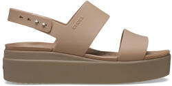 Crocs Brooklyn Low Wedge Platforme De Vară Pentru Femei Latte/Mushroom 443912-2EL (443912-2EL)