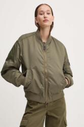 Guess Jeans bomber dzseki női, zöld, átmeneti, oversize, W4YL01 WG932 - zöld L