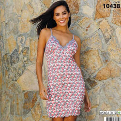 Nebula Vékony pántos hálóing szívecske mintás XL 92287