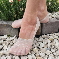 Aura Via Lézervágott balerina zokni pöttyös csipkés 5 pár/csomag 38-41 92627