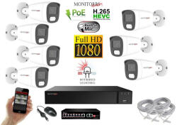  MS - Hybrid Light IP kamerarendszer 7 kamerával switchel 2 Mpix WT - 6213K7B