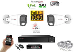  MS - Hybrid Light IP kamerarendszer 2 kamerával switchel 2 Mpix WT - 6213K2B