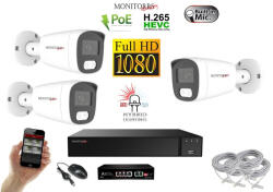 MS - Hybrid Light IP kamerarendszer 3 kamerával switchel 2 Mpix WT - 6213K3B