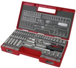 Extol Fortum bitdugófej és dugókulcs klt. 1/4" , 45db; 61CrV5 4700013