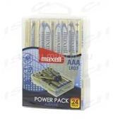 Maxell Alkálielem Power Pack LR-3 AAA 24db-os visszazárható átlátszó műanyag dobozban (790268.04. CN) (790268.04.CN)